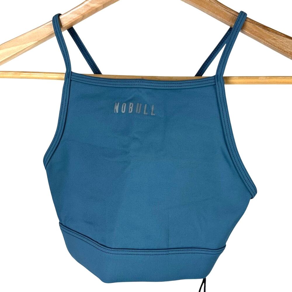 NOBULL High Neck Sports Bra Blue Women's Size X-Small New With Tags